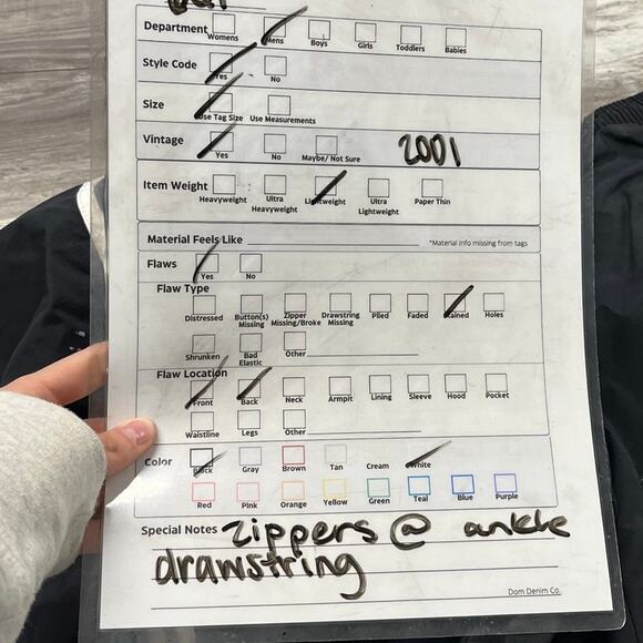 Vintage‎ y2k Adidas Black White Mens M Side Stripe Track Windbreaker Pants Lined - Picture 7 of 9